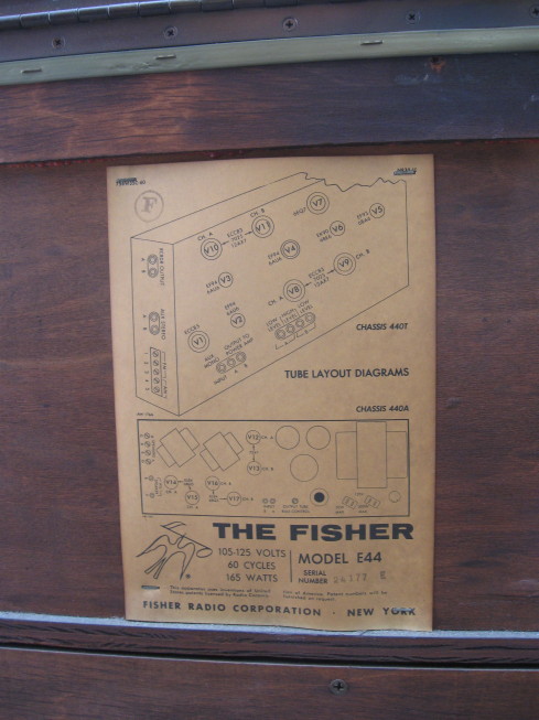 fisher custom electra iv label